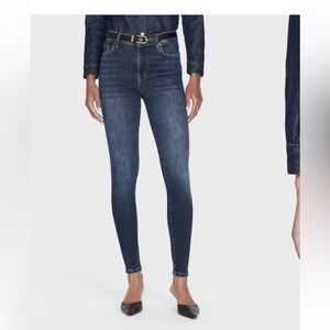 FRAME Le High Skinny Jeans - High-Waisted, Stretch Denim, Size 28